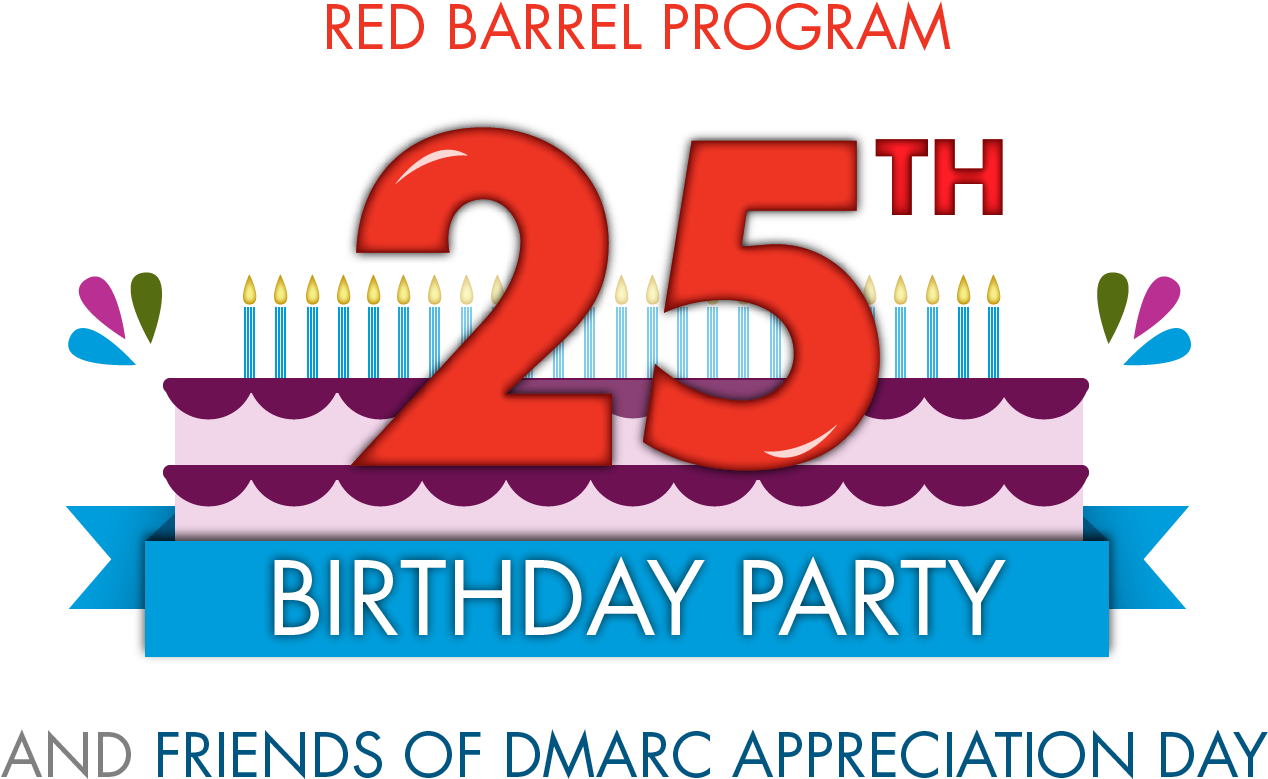 Red Barrel Program 25th Birthday Celebration - Happy 25th Birthday Png (1268x797)