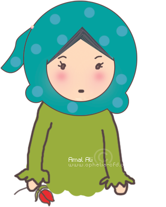 Nice Cute Cartoon Muslimah Cartoon Girl Muslimah Cake - Muslim (444x461)