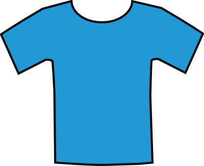 T Shirt Baby Shirt Clipart Kid - Blue T Shirt Cartoon (400x325)