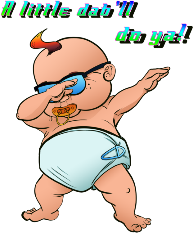 Baby Dab T-shirt And Sticker Design By Jennygorman - Cartoon Baby Dab (852x937)