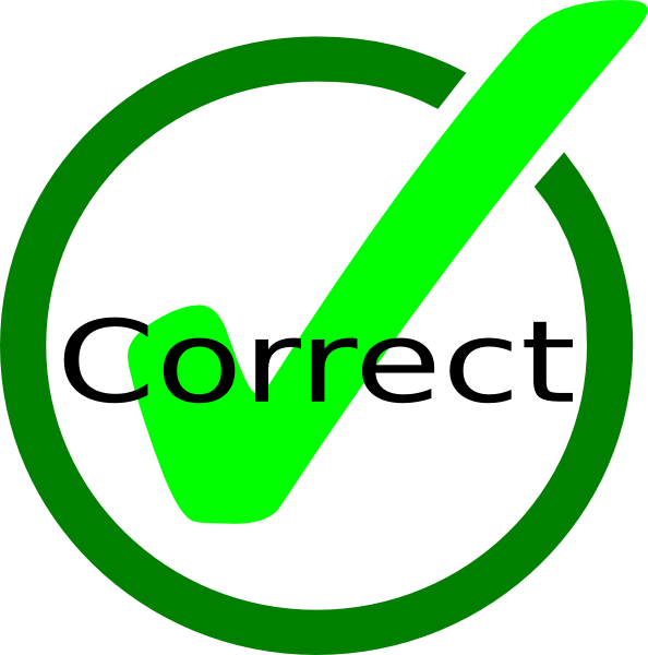 Correct Cliparts - My Hypothesis Was Correct (594x600)