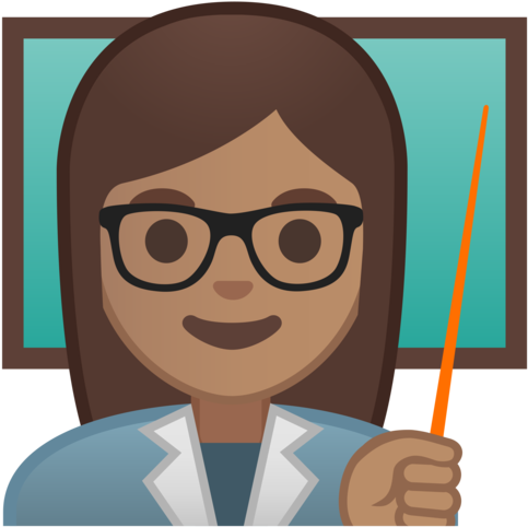 Google - Teacher Emoji Png (512x512)