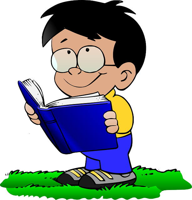Free Image On Pixabay - Boy With Book Clipart (613x640)
