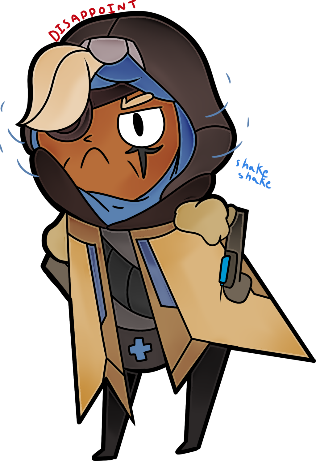 Ana Is Dissapoint By Runingfromlions Ana Is Dissapoint - Overwatch Transparent Gif Ana (1024x1490)
