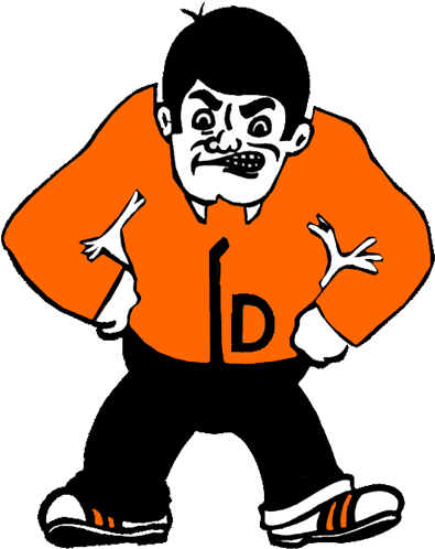 Mascot, Colors And School Song - Dickinson High School Midgets (500x500)