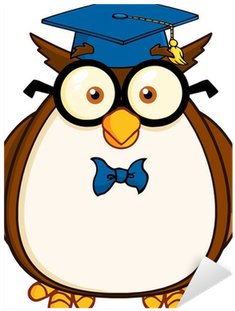 Wise Owl Teacher Cartoon Character With Glasses And - Teacher With Speech Bubble (400x400)