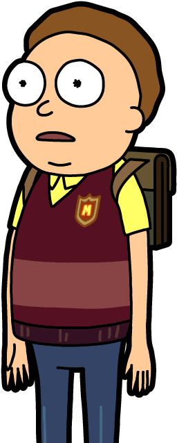 Left Handed Morty - Cartoon (300x650)