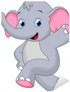 Happy Elephant Cartoon (400x400)