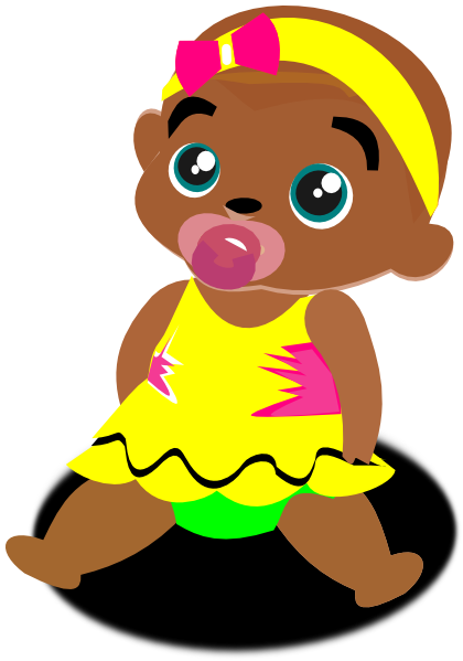 Png Black Baby (420x599)