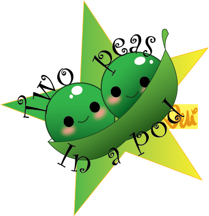 Peas In A Pod Artwork - 2 Peas In A Pod (413x427)
