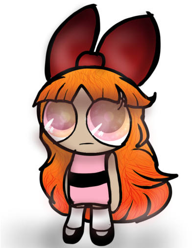Blossom Powerpuff Girls Redraw By Moonlightxfinity - Blossom Powerpuff Girls (400x533)