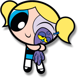 I Decided I'll Make A Plush Of Octi - Powerpuff Girls Bubbles And Octi (293x462)