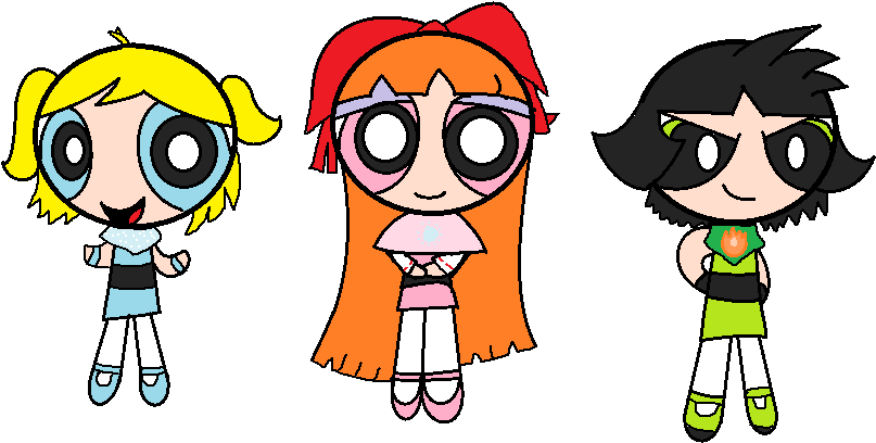 Powerpuff Girls By Missethesummerneko12 - Five Nights At Powerpuff Girl 3 Animatronics (858x438)