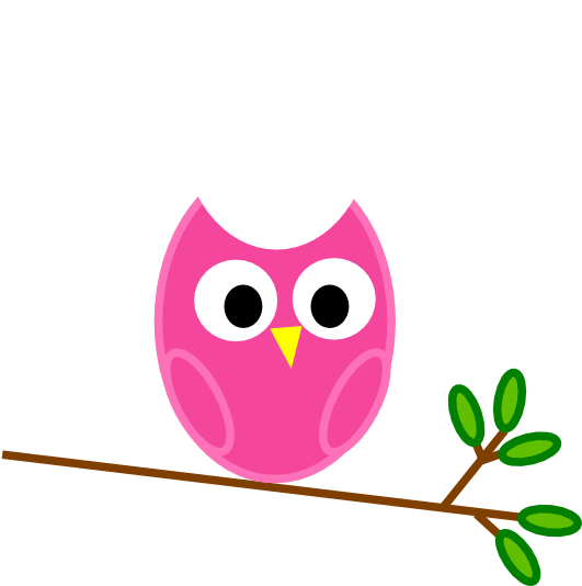 Orange Owl Clip Art - L Will Miss You (600x533)