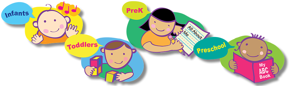 Toddlers At Daycare Clipart (939x288)