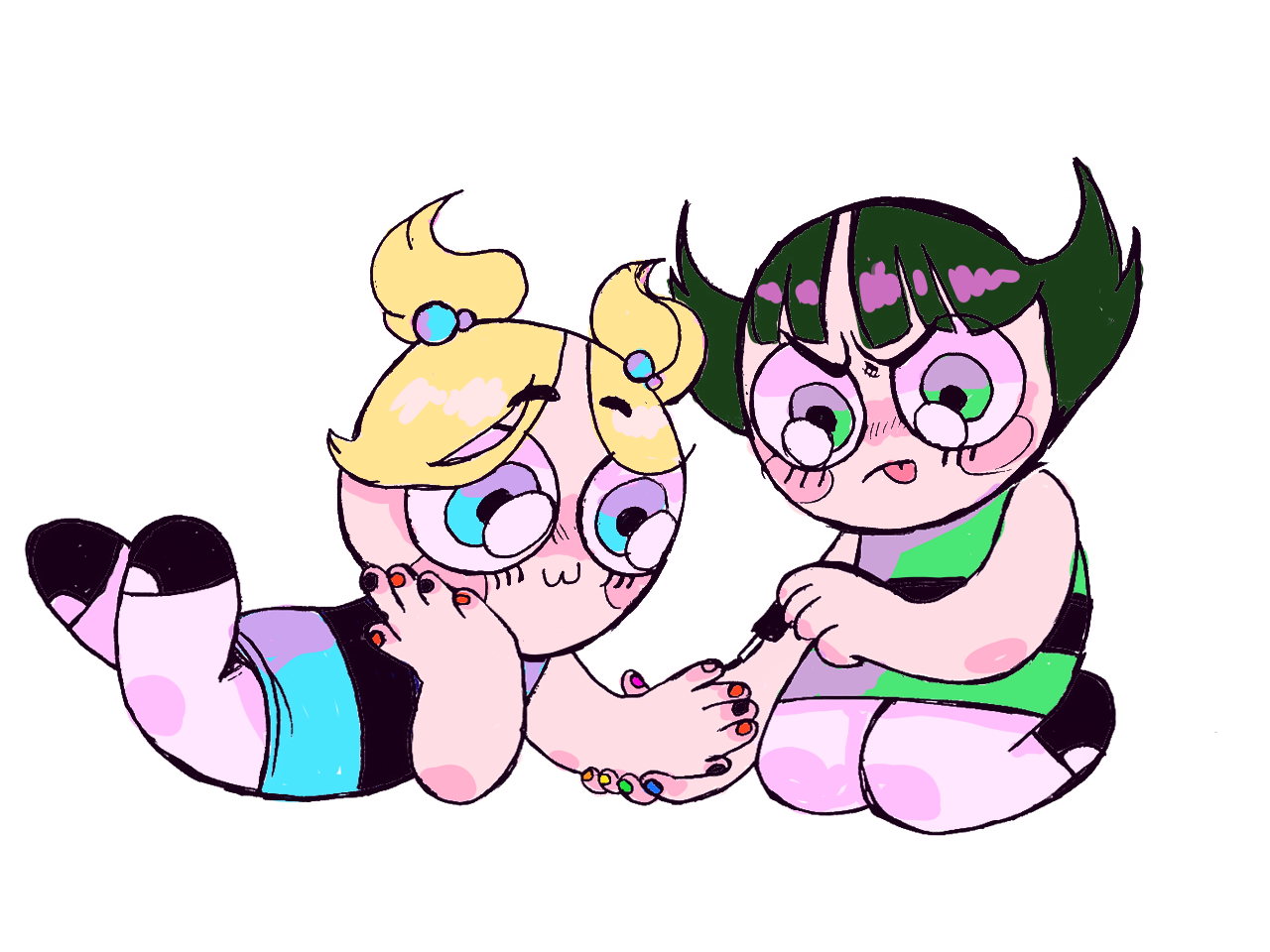 The Powerpuff Girls Bubbles Powerpuff Girls Buttercup - Cartoon (1280x960)