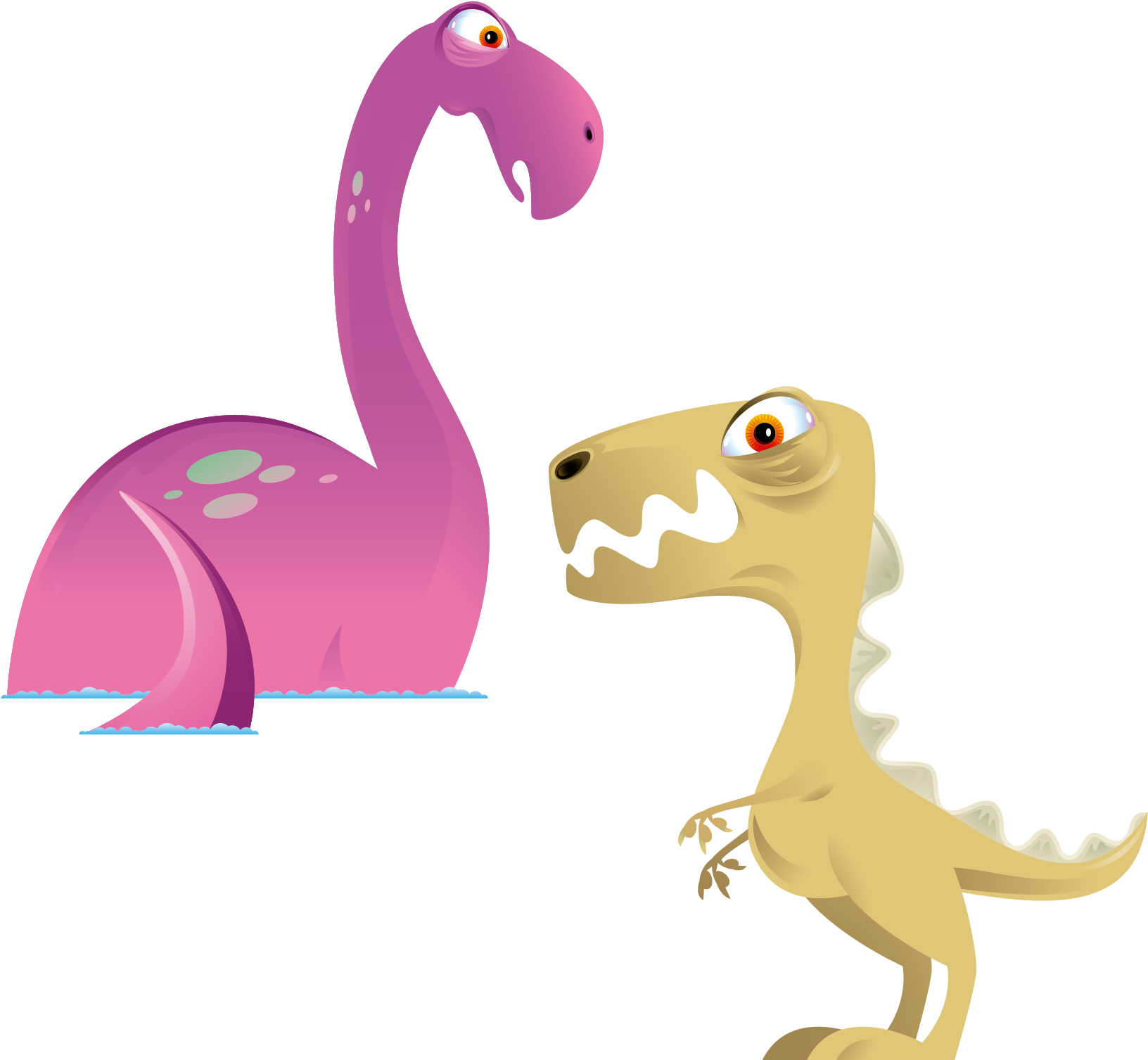 Dinosaur Cartoon Euclidean Vector Illustration - Dinosaur Cartoon Euclidean Vector Illustration (1667x1667)