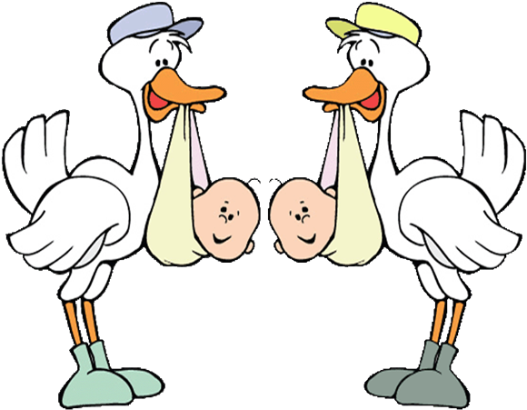 Stroller - Baby Triplets Clipart (600x512)