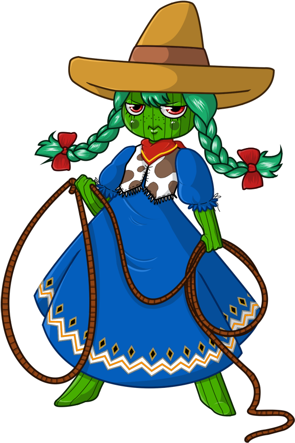 Cactus Girl By Meb90 Cactus Girl By Meb90 - Cactus Girl Gregory Horror Show (800x1100)
