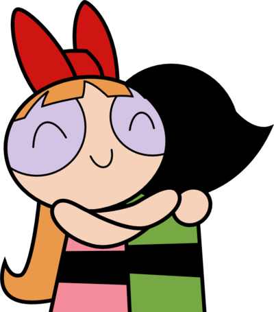 Ppg Vector Hug By Blaze Cool - Blossom Powerpuff Girls Buttercup (400x455)