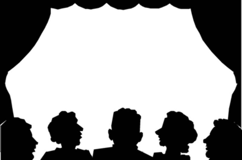 Actor Clipart Theatre Audience Pencil And In Color - Theatre Audience Silhouette Png (800x530)