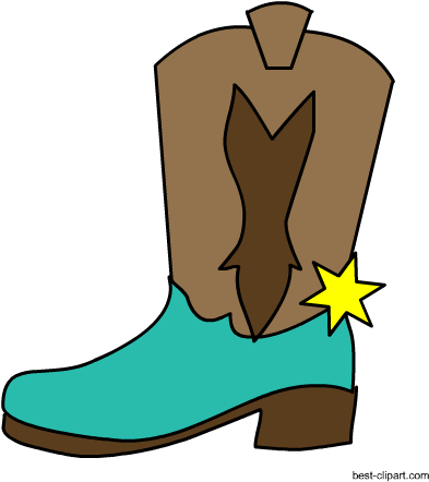 Cowboy Shoe Clip Art Image - Cowboy (450x450)