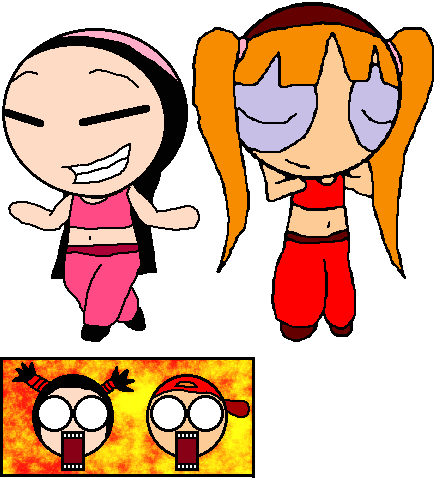 Pucca And Blossom Bellydancing By Thebestmltbm - Powerpuff Girls Belly Dancing (436x478)