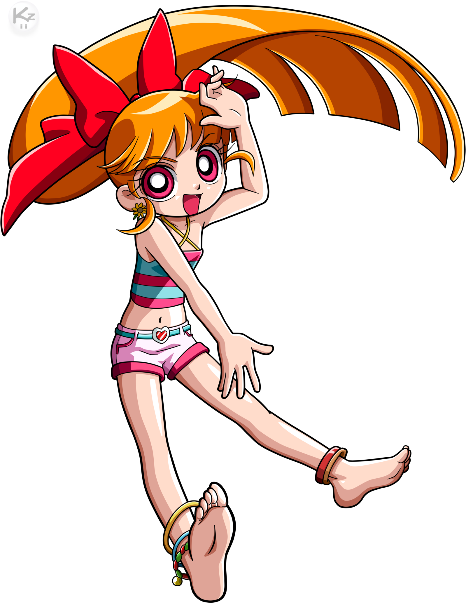 Powerpuff Girls Z Bombon - Powerpuff Girl Z Tickle (1600x2133)