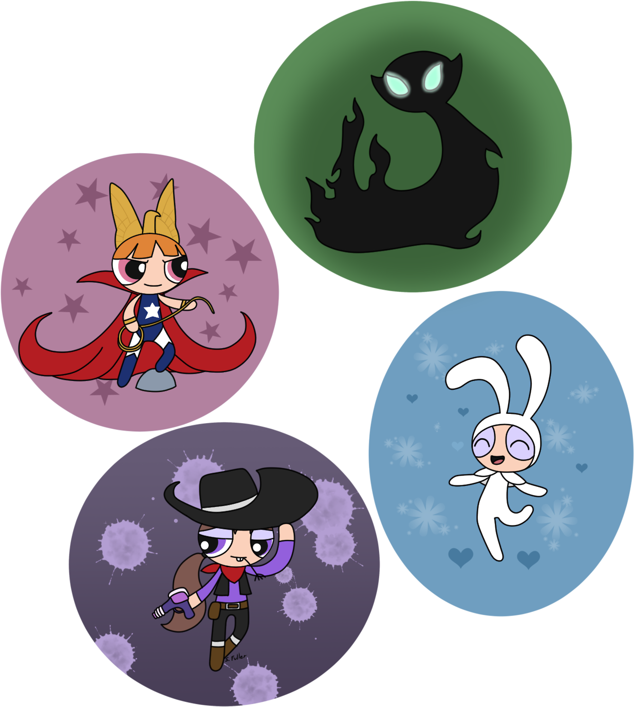 The Powerpuff Girls Powerpuff Girls Au Blossom Liberty - Cartoon (1280x1521)