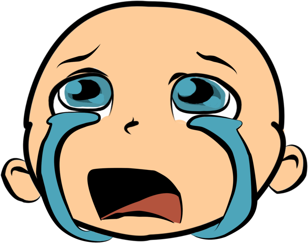 Crying Baby Clipart - Baby Crying Png Cartoon (1024x1024)