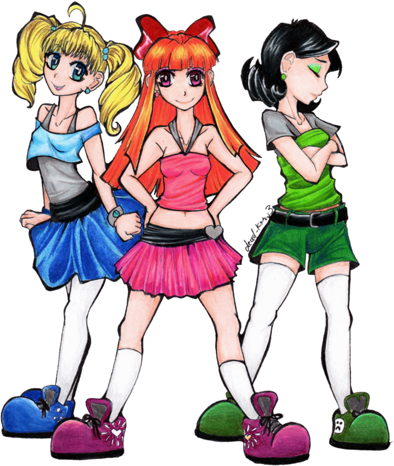 Powerpuff Girls By Dead-kittens3 - Cartoon (828x965)