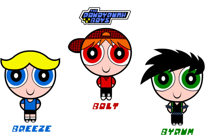 The Rowdyrunk Boys And Powerpunk Girls - Powerpuff Girls The Rowdyrunk Boys (900x468)
