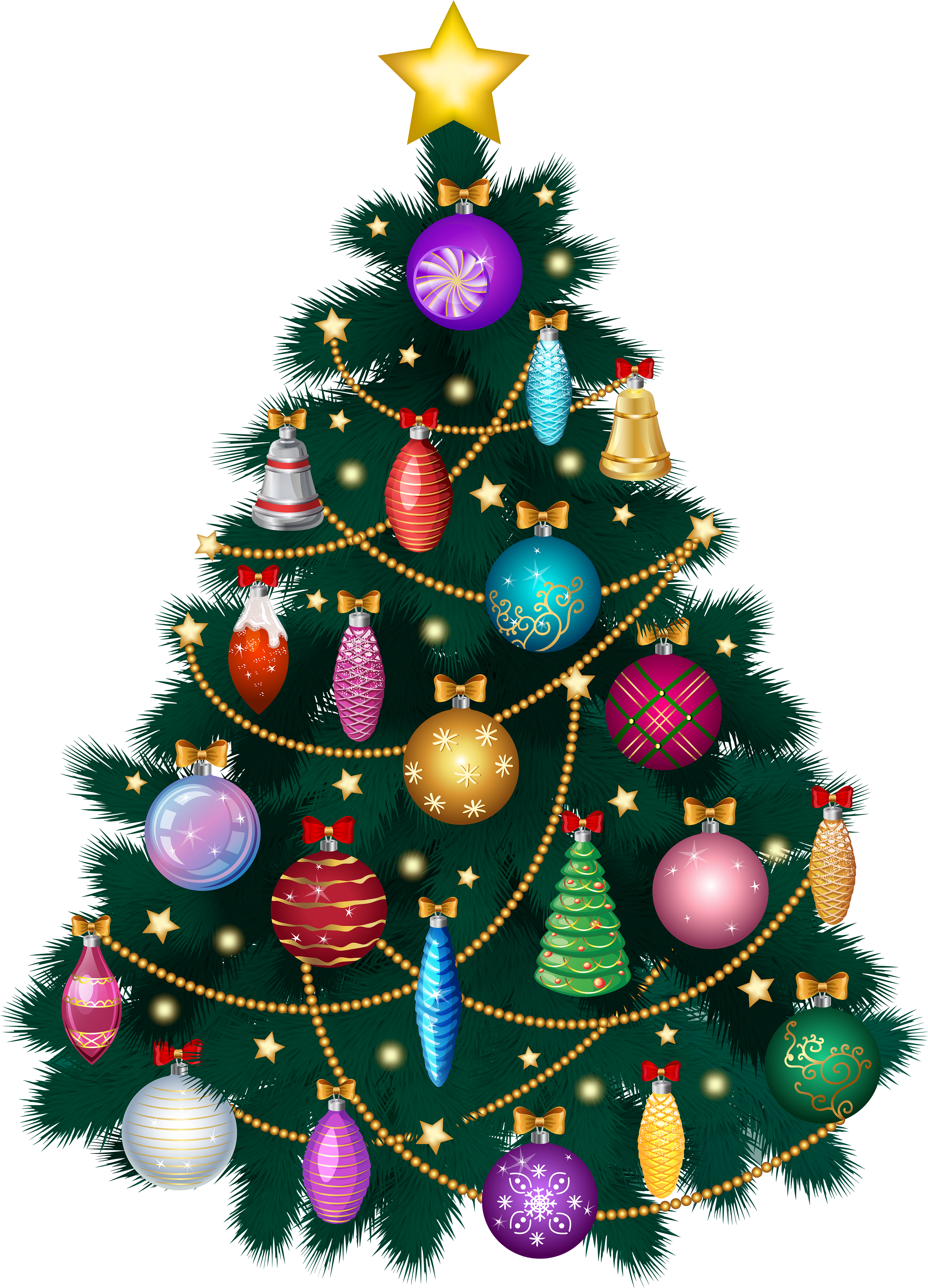 Christmas Deco Tree Png Clip Art Image - شجرة الكريسماس (3600x5000)