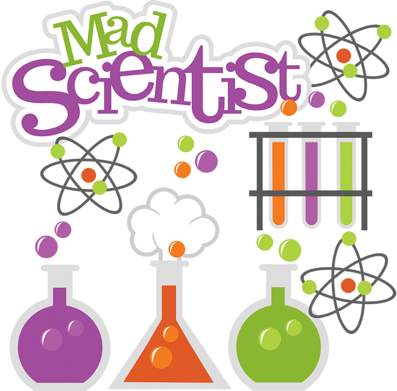 Mad Scientist Svg Science Svg Beaker Svg Test Tubes - Cover Page For Science Project File (800x788)