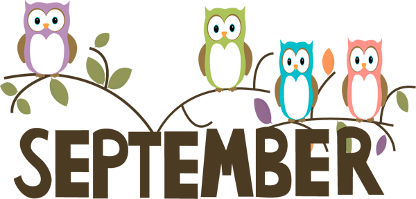 Free Month Clip Art September Owls Image The Word - September Clip Art Free (600x288)