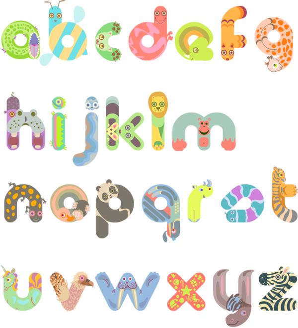 Typeface Clipart Word Art - Letras Y Figuras Letters (600x659)