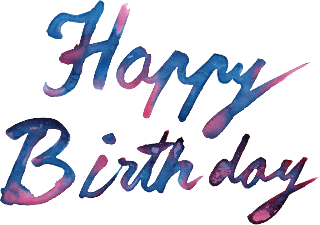 Happy Birthday Word Transparent - Happy Birthday Text Png (1024x721)