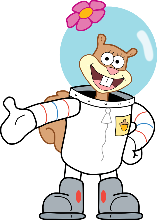 Incredible Best Collection Pics Of Spongebob Characters - Sandy Cheeks (538x752)