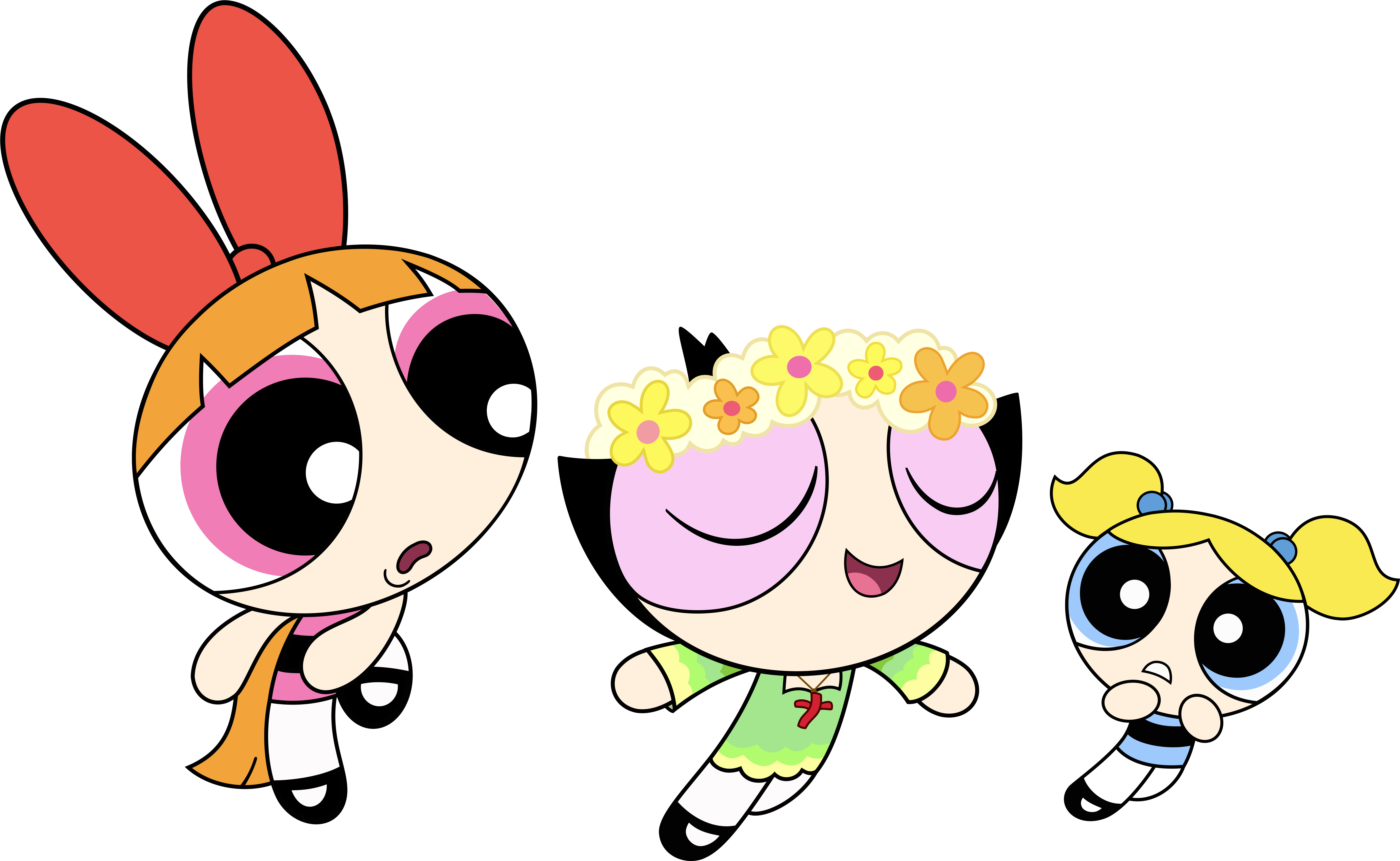 Free Powerpuff Girls Blossom Baby - Blossom, Bubbles, And Buttercup (7200x4474)