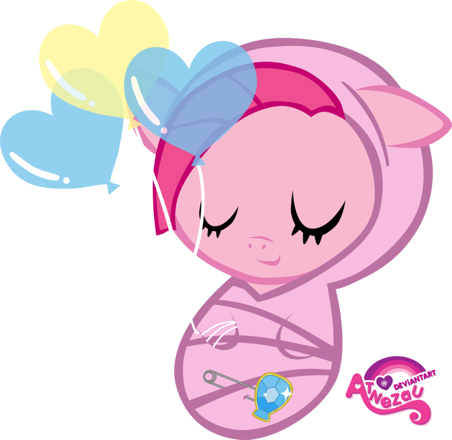 Atnezau, Baby, Baby Blanket, Baby Pony, Balloon, Blanket, - My Little Pony Pinkie Pie Baby (900x876)