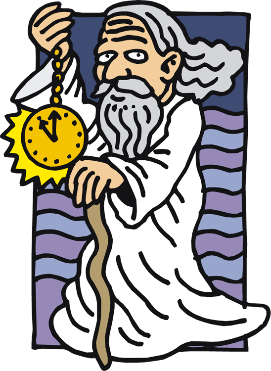 Father Time Death Mother Nature New Year Clip Art - Father Time Death Mother Nature New Year Clip Art (548x750)