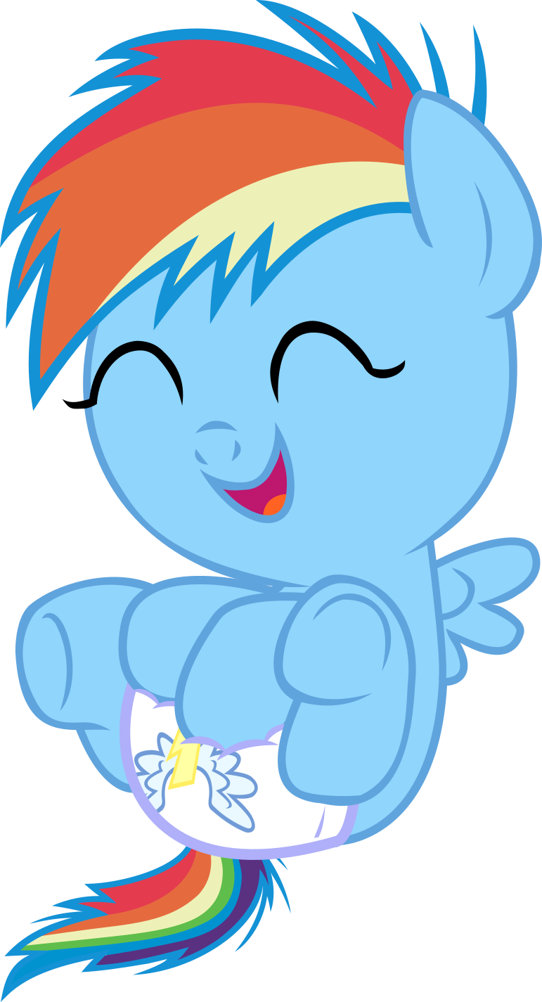 Artist Needed, Baby, Baby Dash, Baby Pony, Cute, Dashabetes, - Rainbow Dash (771x1425)