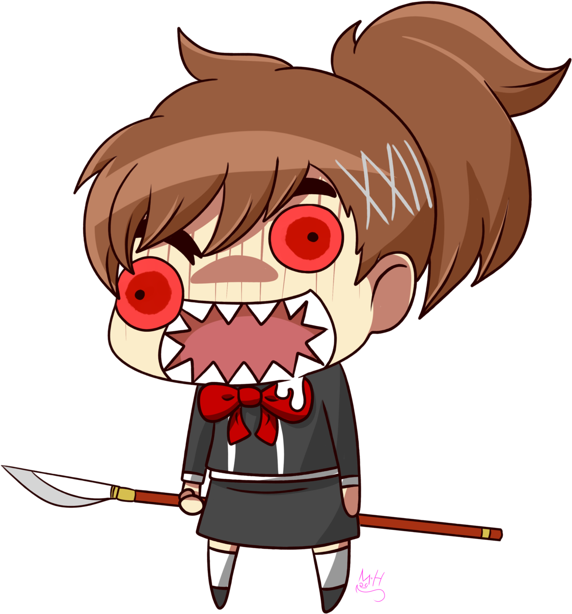 Some More Persona Fate Grand Order Riyo Drawings, - Makoto Yūki (1280x1280)