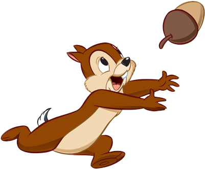 Chip And Dale Clip Art - Chip And Dale Nut (416x345)