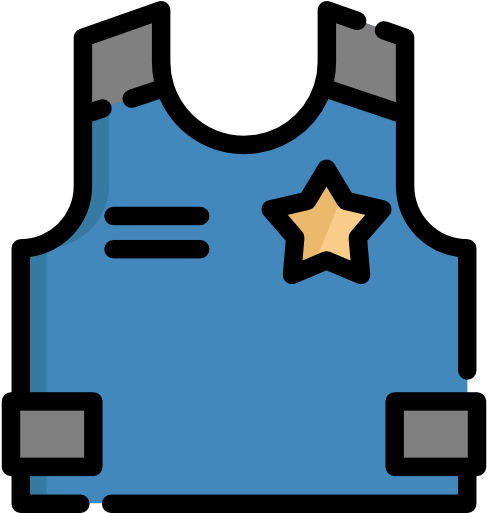 Bulletproof Vest Free Icon - Bulletproof Vest Clipart (512x512)