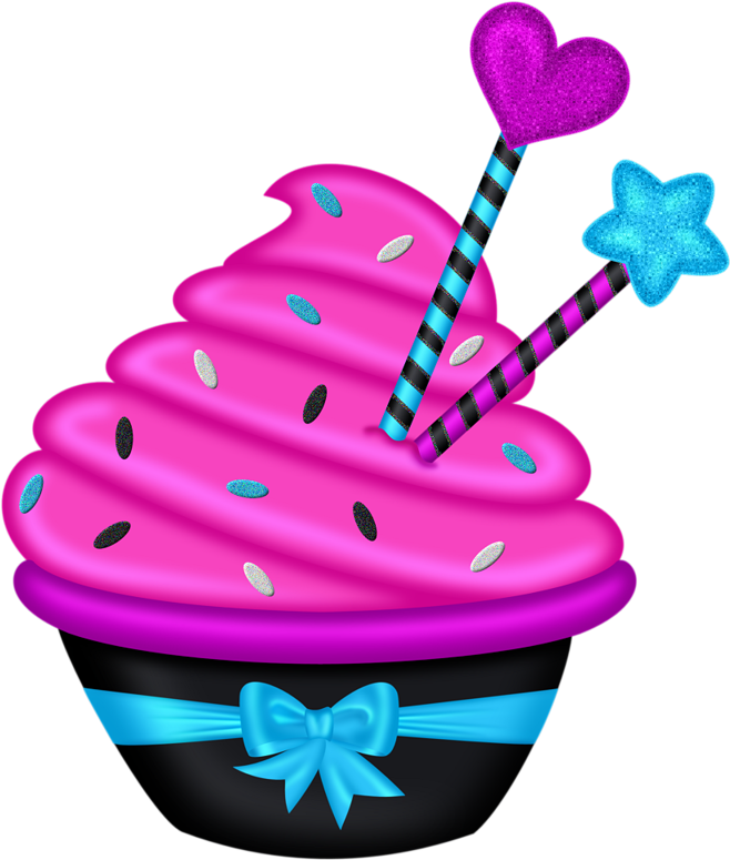 Birthday Clipart - Cupcake (699x800)