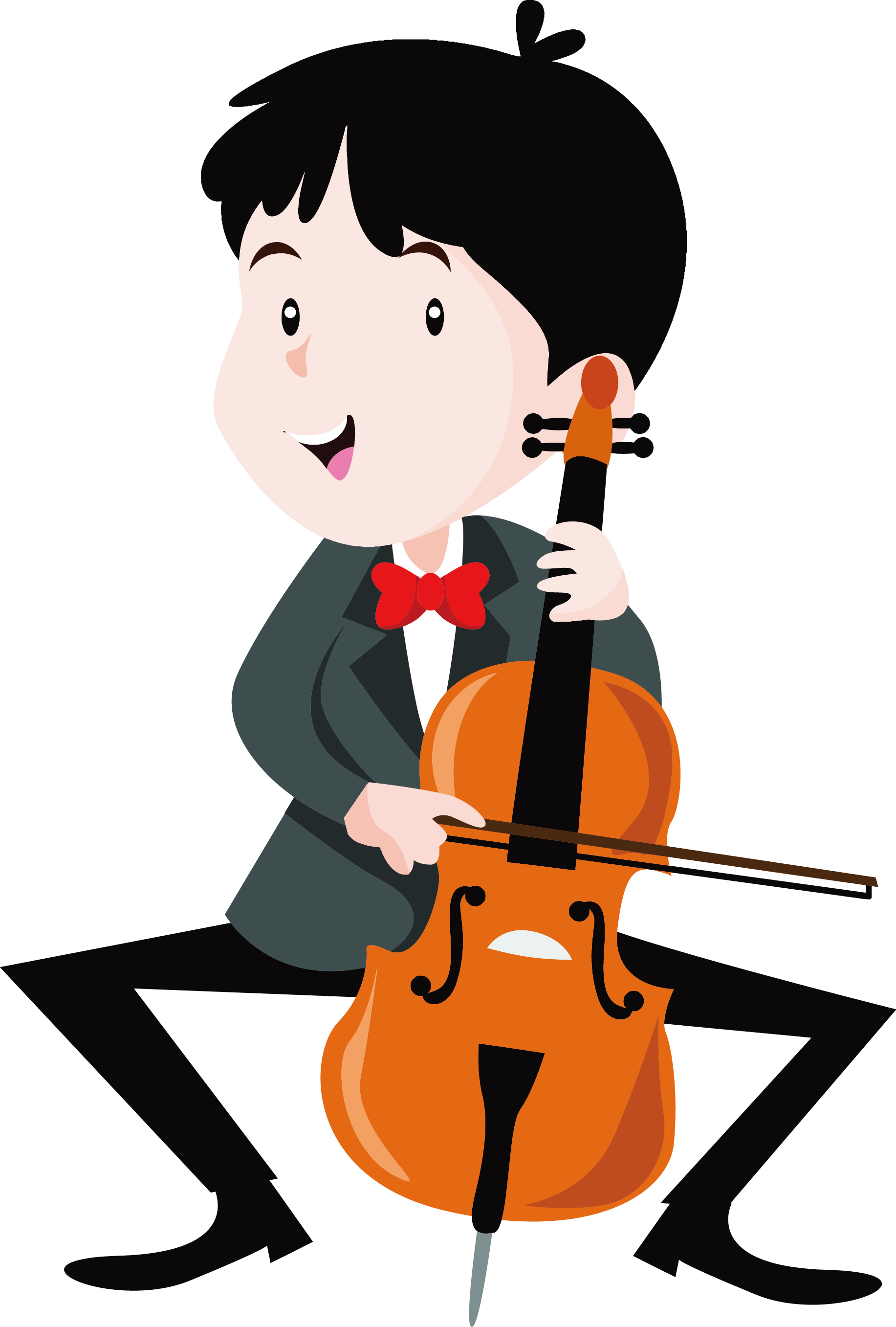 Musical Instrument Cartoon Performance - Tocar Instrumentos Png (1833x2713)