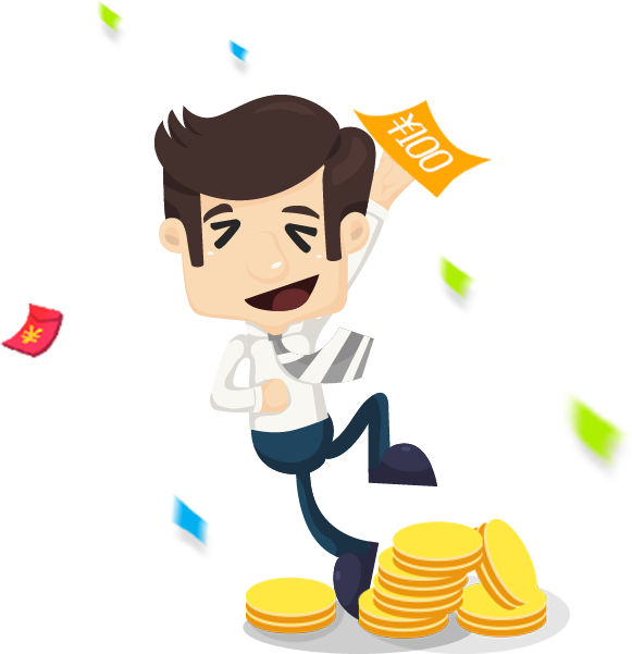 Cartoon Business Man Money - Vector Graphics (581x601)