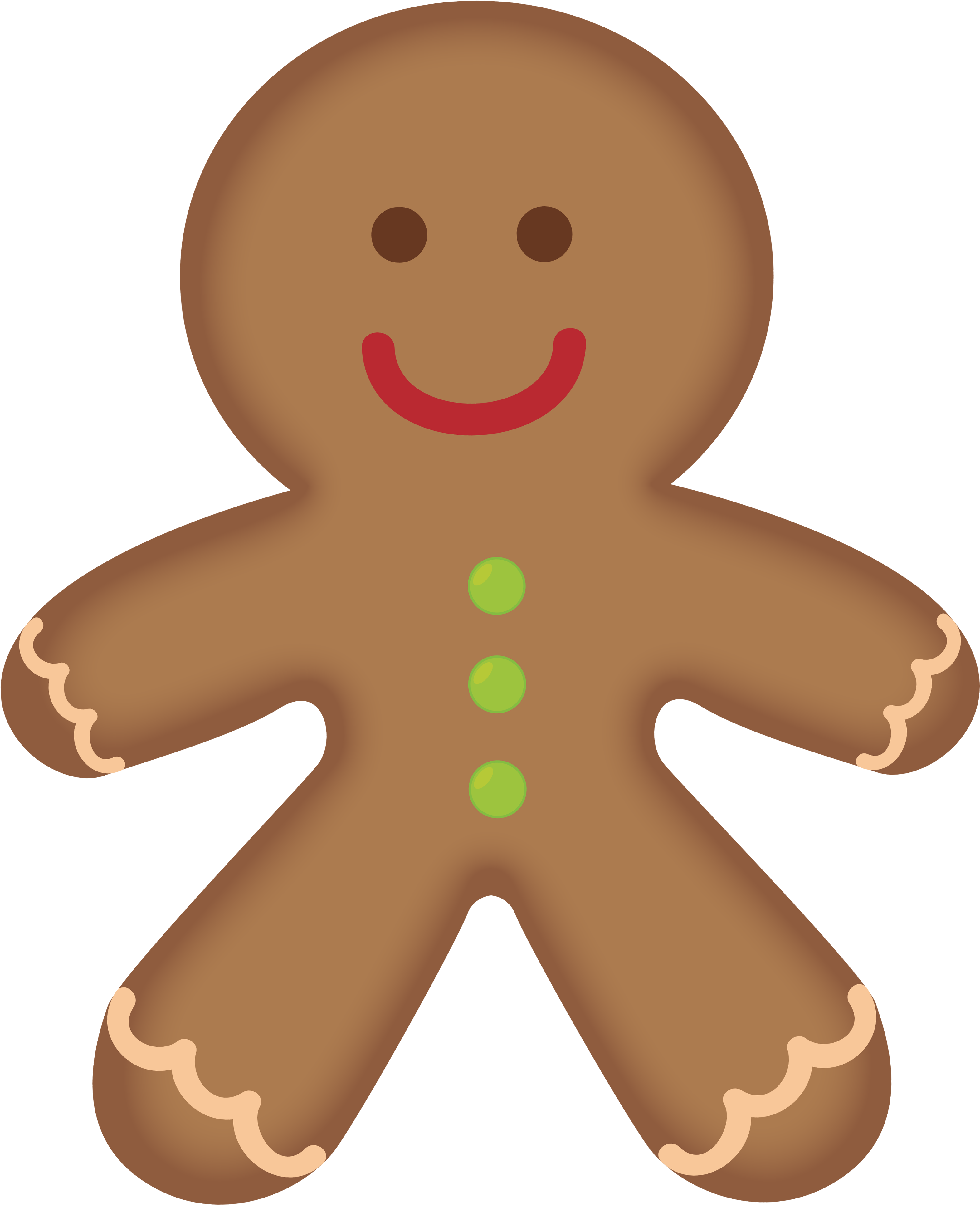 Gingerbread Man Gingerbread Men Clipart Web Clipart - Gingerbread Cookie Transparent Background (3300x4000)