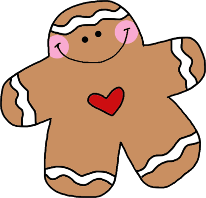 Gingerbread Man Puzzle - Fat Gingerbread Man (417x400)